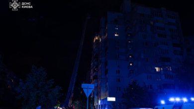 Photo of Ночью россияне ударили беспилотниками по Киеву. Пострадали 11 человек, среди них двое детей